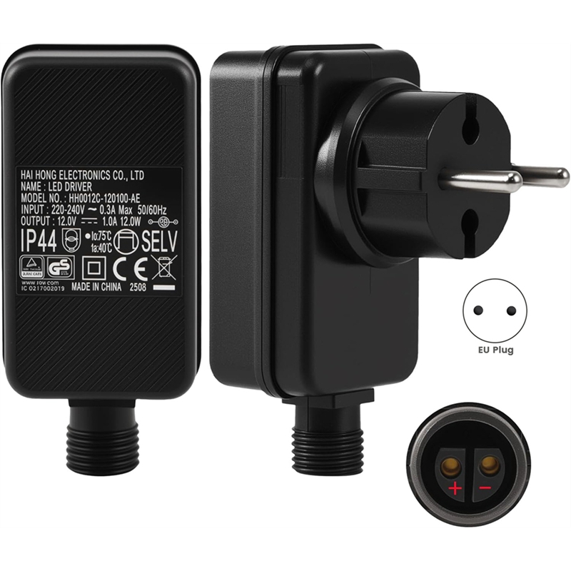 12V/1A LED Power Supply, Plug  - Outdoor Use Power Strip 评论和价格