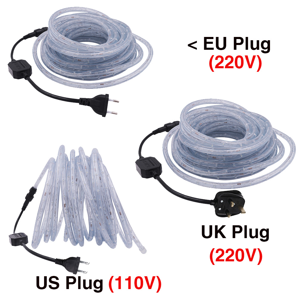 220V 110V Rainbow Tube Rope Li - Outdoor Power Strip Weatherproof 评论和价格