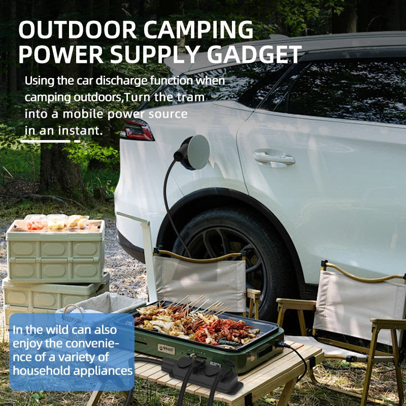 Portable 16A 4KW V2L Cable Ele - Ac Outdoor Power 评论和价格